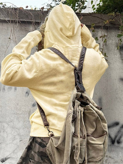 Vintage Graphic Zip Up Hoodie