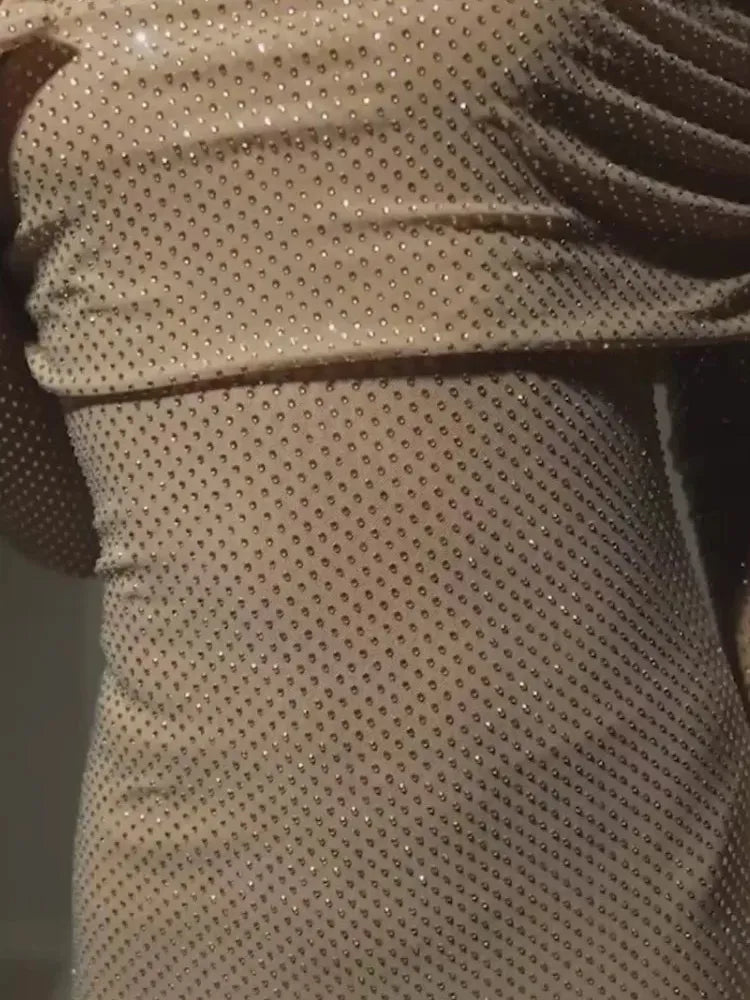 Off Shoulder Strapless Sparkle Backless Long Flare Maxi Dress