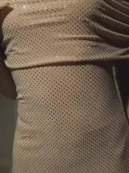 Off Shoulder Strapless Sparkle Backless Long Flare Maxi Dress