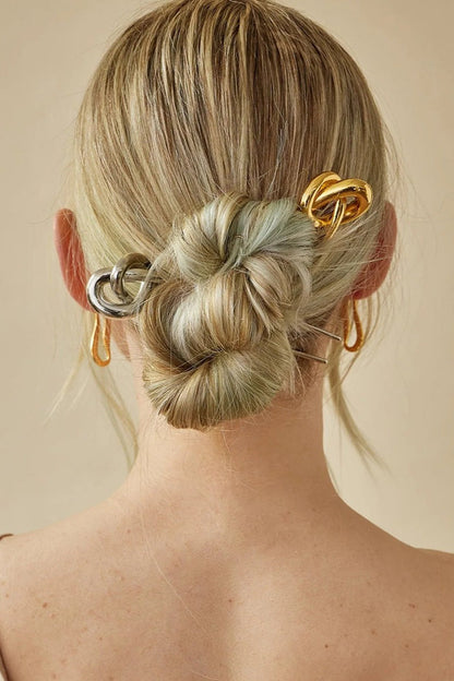 Elegant Polished Stainless Steel Hairpin
