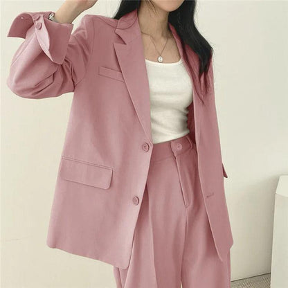 | Women's Tailored Suit Set, Long Blazer