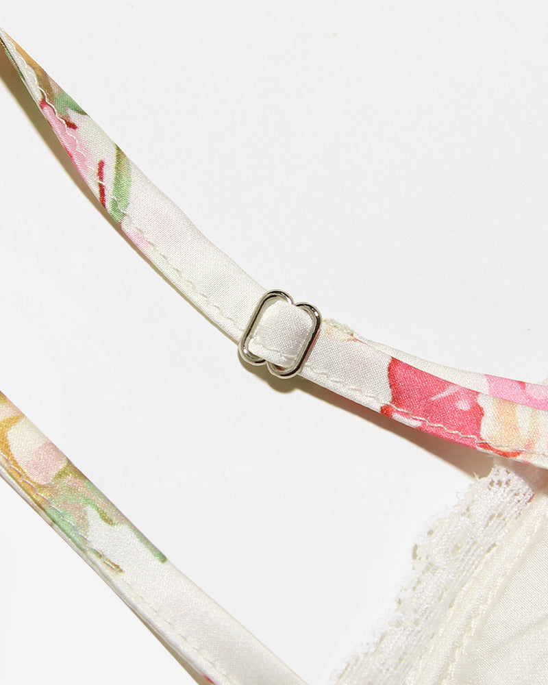 Printed Suspender Long Skirt Sexy Open Back Slit Holiday Style Floral Dress