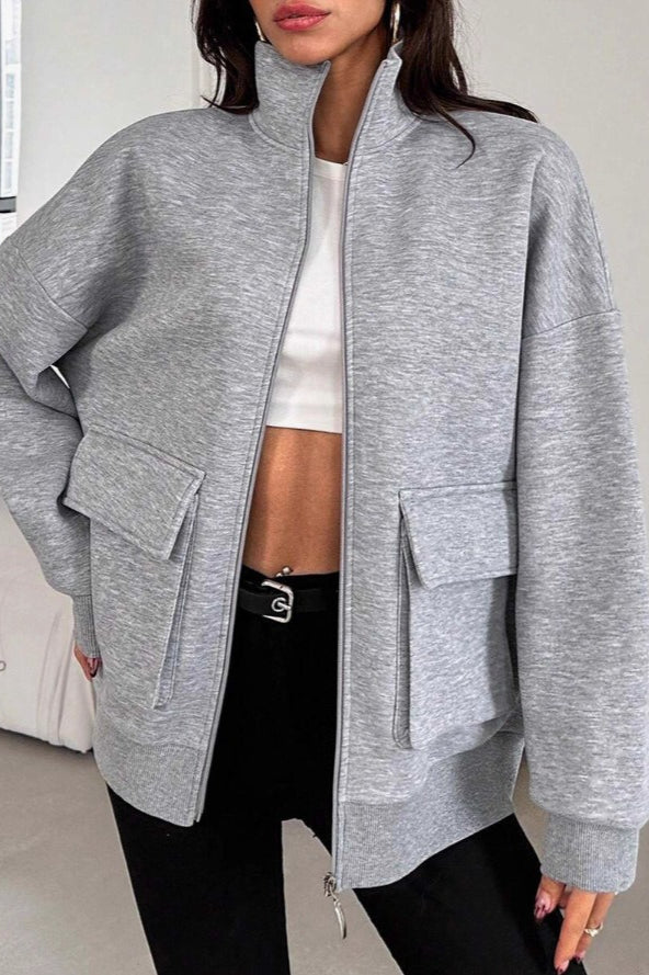 Slim Fit Casual Bomber Jacket