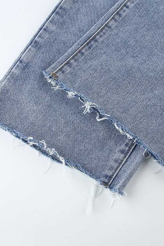 Slim Fit High Waist Straight Jean