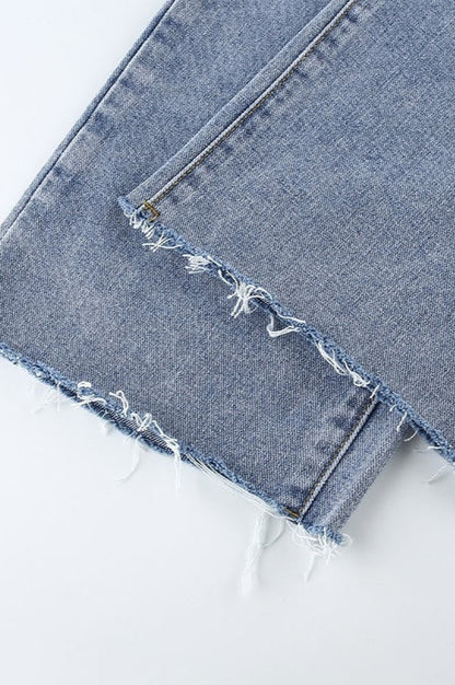 Slim Fit High Waist Straight Jean