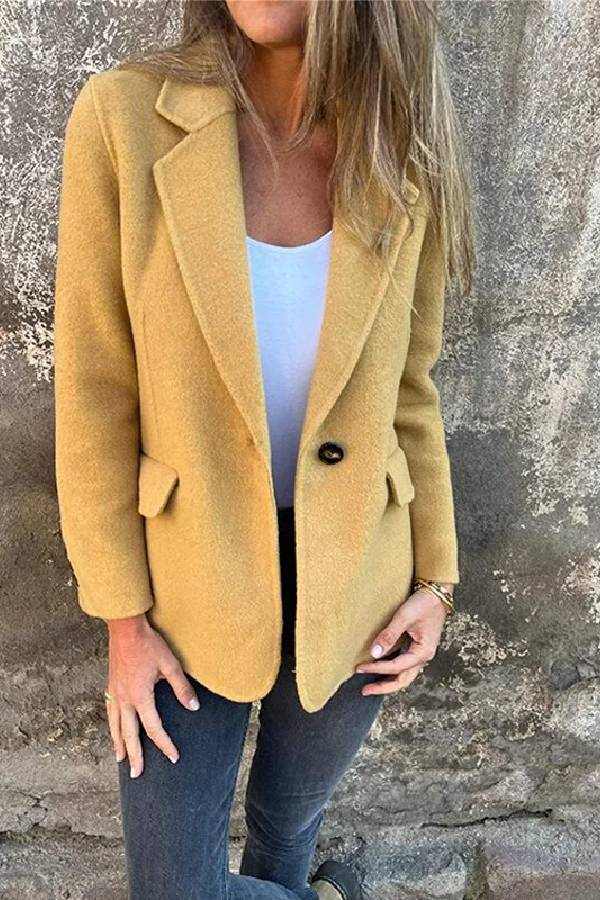 Fashionable and versatile lapel jacket