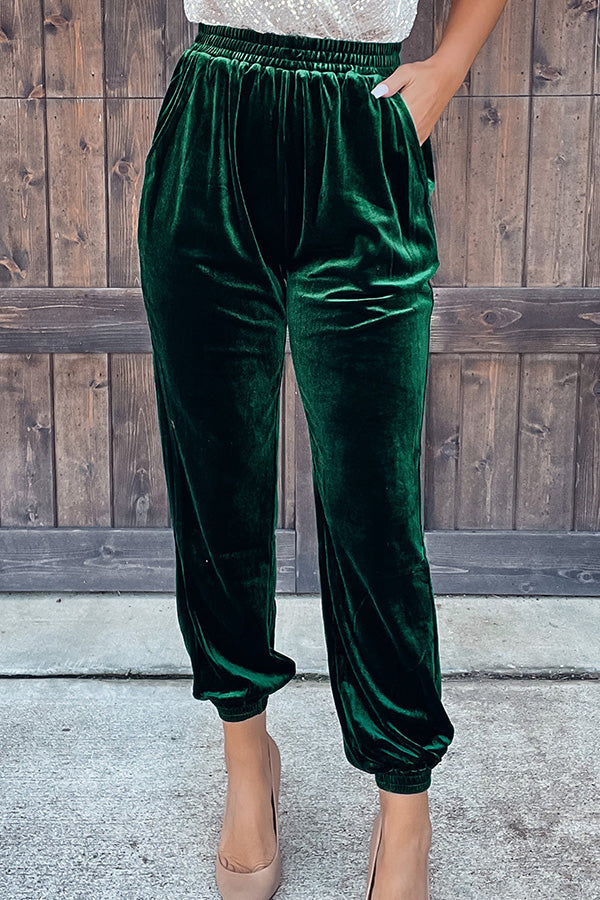 Velvet Pocket Pants