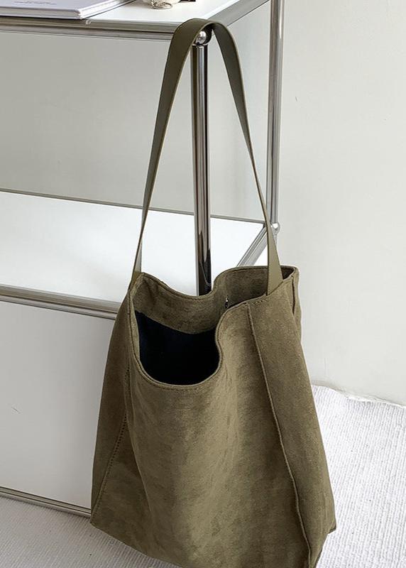 Minimalist-Chic Suede Tote