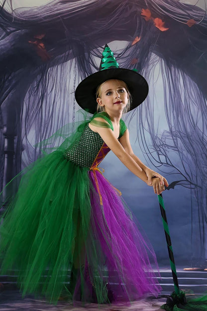 Funky Witch Dress Kid Halloween Costume