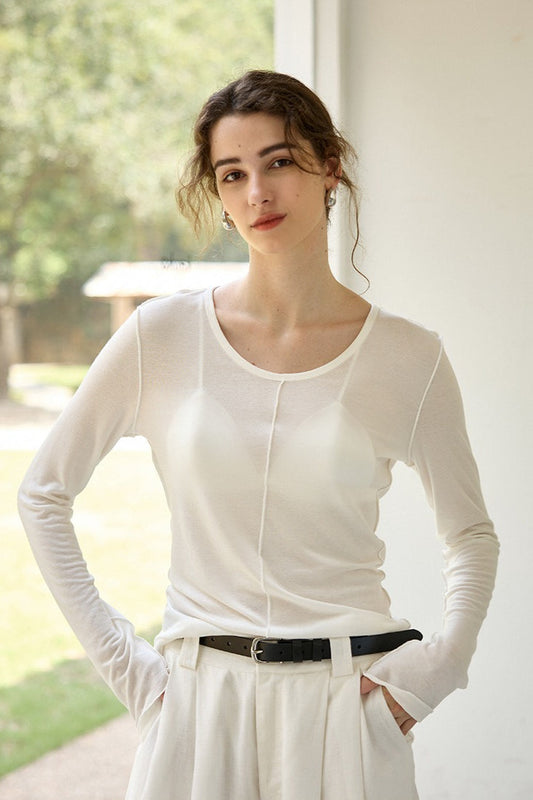 Thermal Blend Slim Knit Top