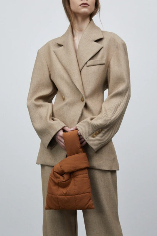 Luxe Draped Notch Collar Blazer