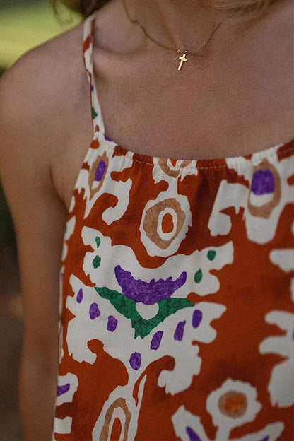 Fashion Sleeveless Sling Loose Dress