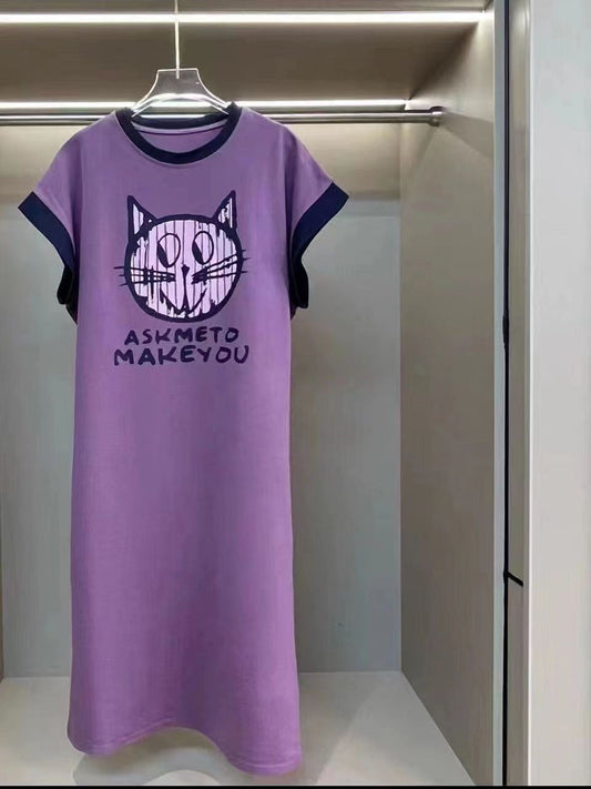 Oversized Fit T Shirt Dress