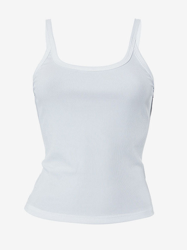 White Cami Top U-Neck Cowboy Camis For Women