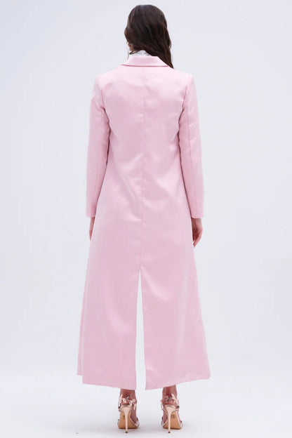 French Chic Knee-Length Overcoat