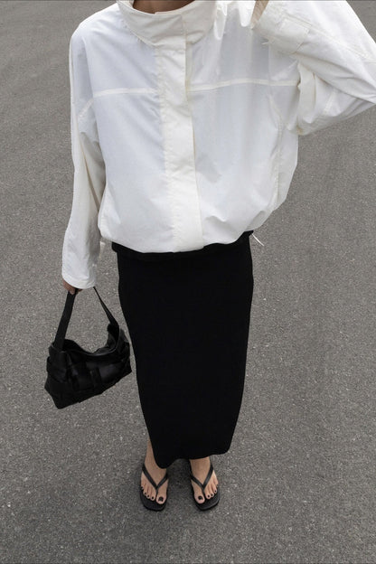 Stand Collar Windbreaker Jacket