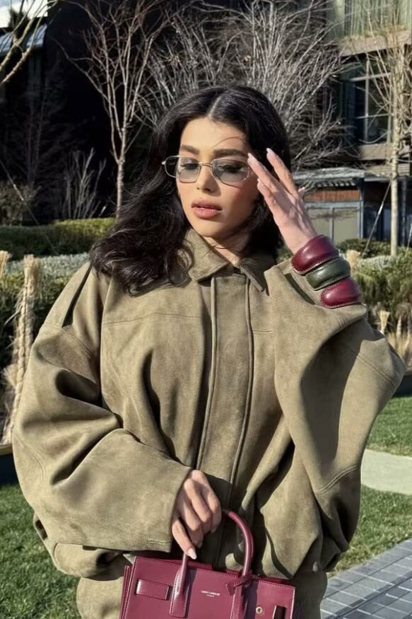 Sueded Texture Bomber Jacket