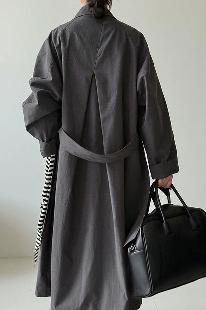 Luxi Vintage Loose Large-Pocket Unique Overcoat