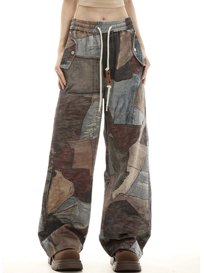 High Street Distressed Straight Leg Boyfriend Jeans