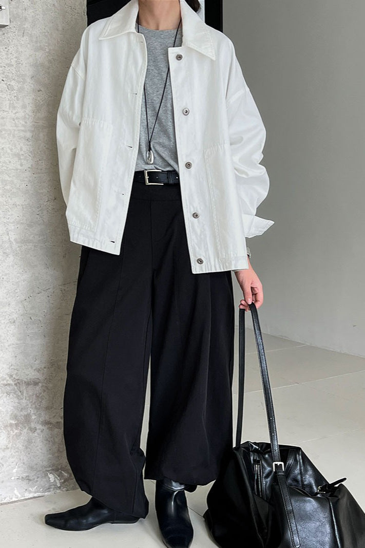 Utility Lapel Fleece Jacket