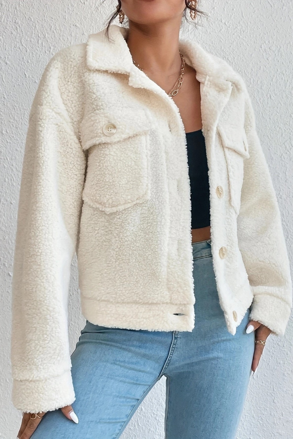 Off-White Short Sherpa Jacket