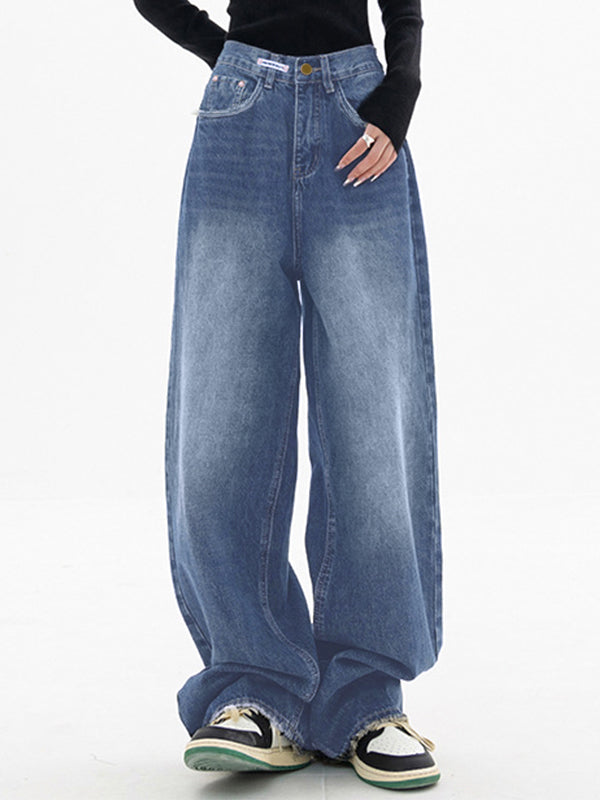 Dark Wash Vintage Baggy Boyfriend Jeans