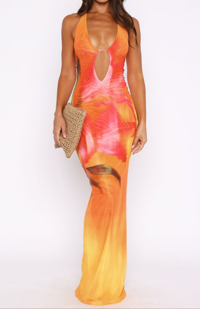 Noa Maxi Dress Sunset Floral