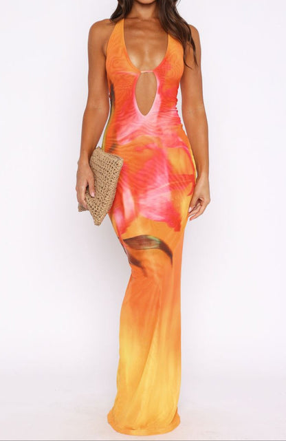 Noa Maxi Dress Sunset Floral