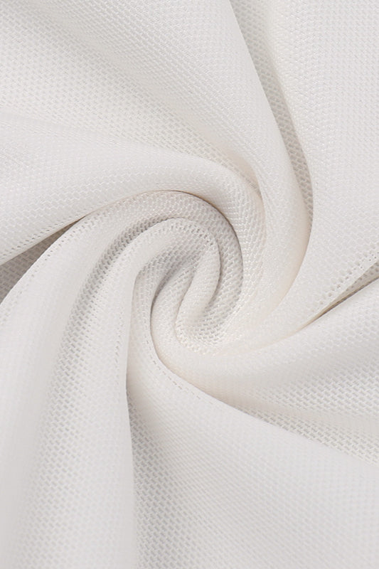 Mesh A-Line Bodycon Maxi Dress