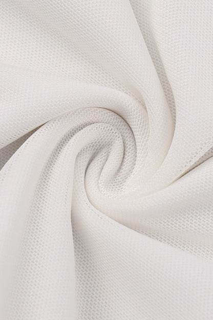 Mesh A-Line Bodycon Maxi Dress