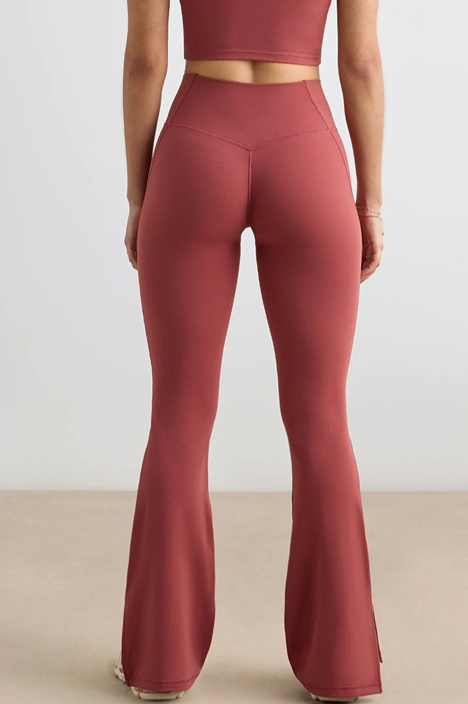 Booty Lifting Wide-Leg Flared Workout Leggings