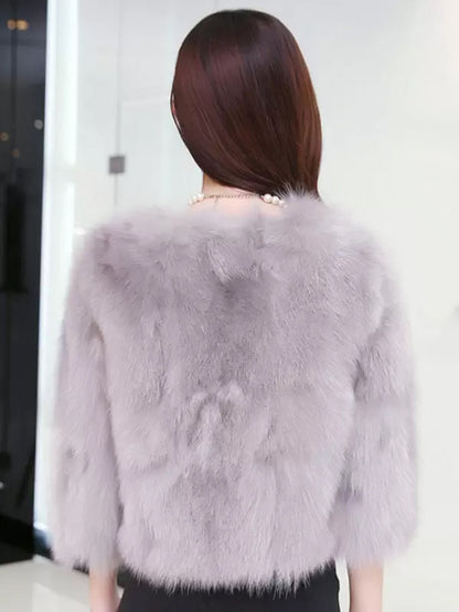 Faux Fur Jacket For Women Winter 2026 Short Eco-friendly Fur Coat