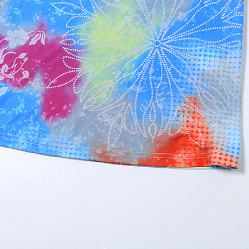 Hollow out one shoulder print irregular cut out maxi dress