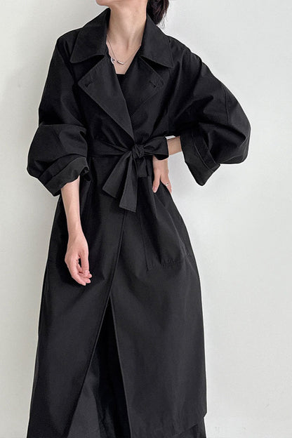 Luxi Vintage Loose Large-Pocket Unique Overcoat