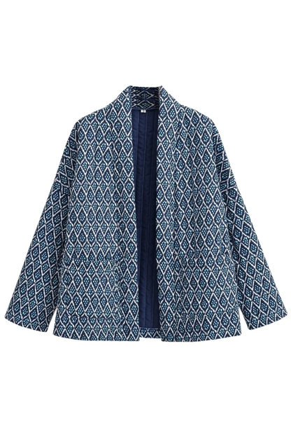 Diamond Print Loose Light Cotton Jacket