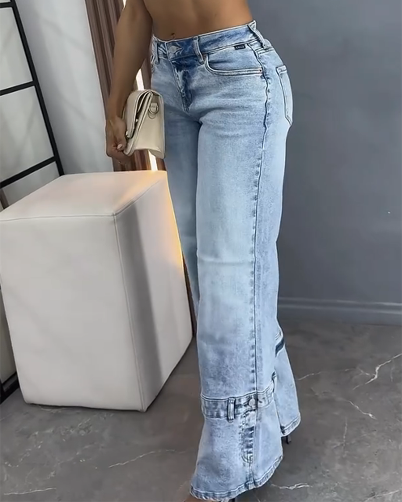 Straight-Leg Loose High-Rise Jeans (Pre-Sale)