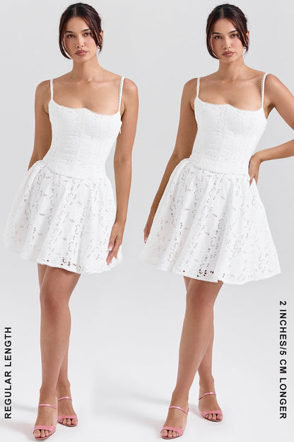 White – Lace Embroidered Innocence Dress