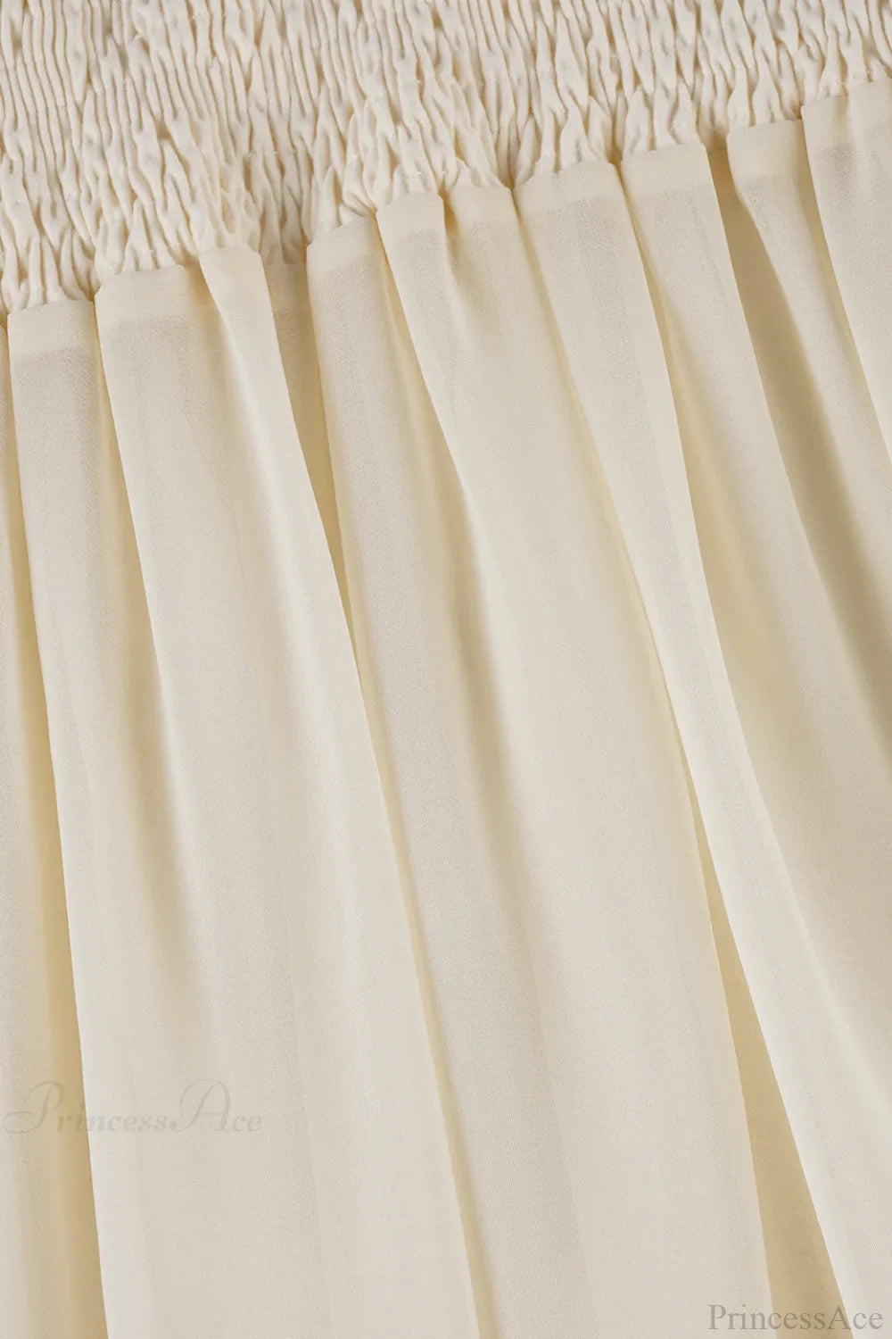 Elastic Waist Ruching A-Line Skirt