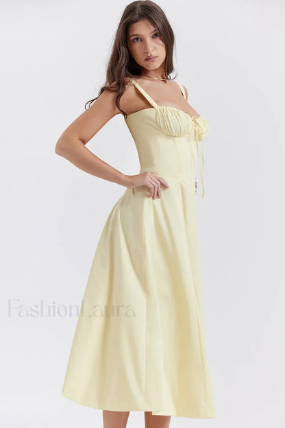 Elegant Floral Side Split Floral Dress
