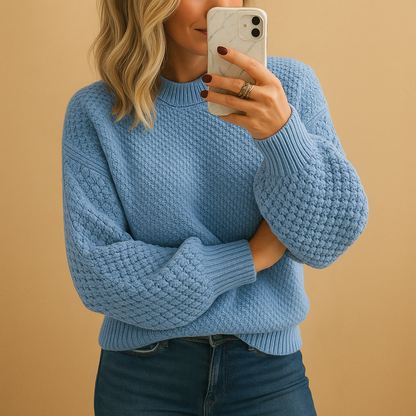 | Women’s Winter Textured Knit Sweater