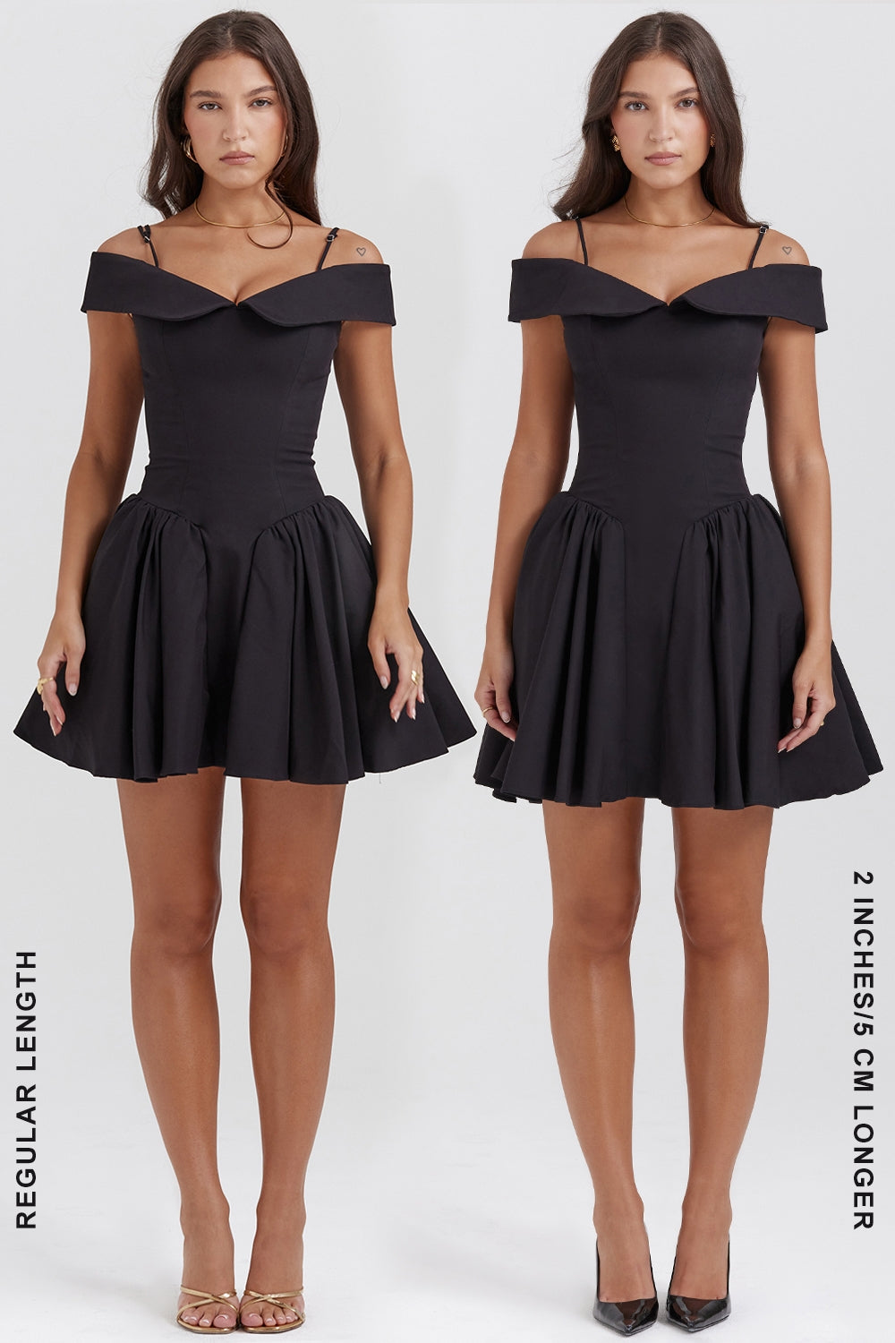 Black – Elegant Femme Fatale V-Neck Dress