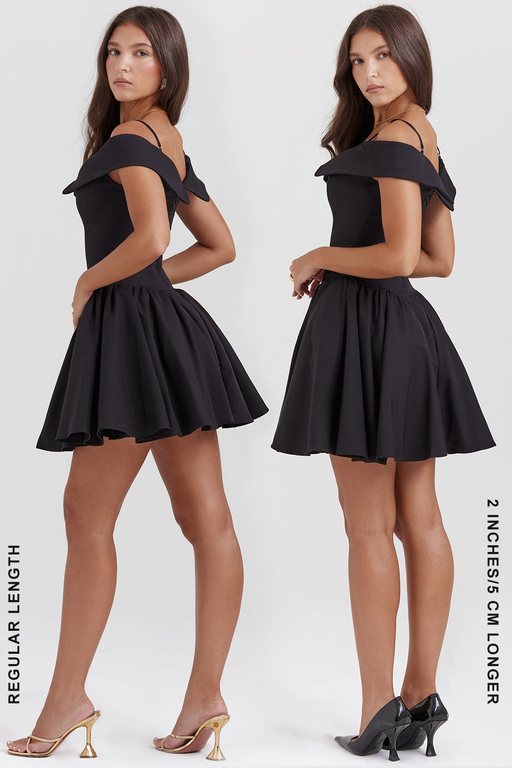 Black – Elegant Femme Fatale V-Neck Dress