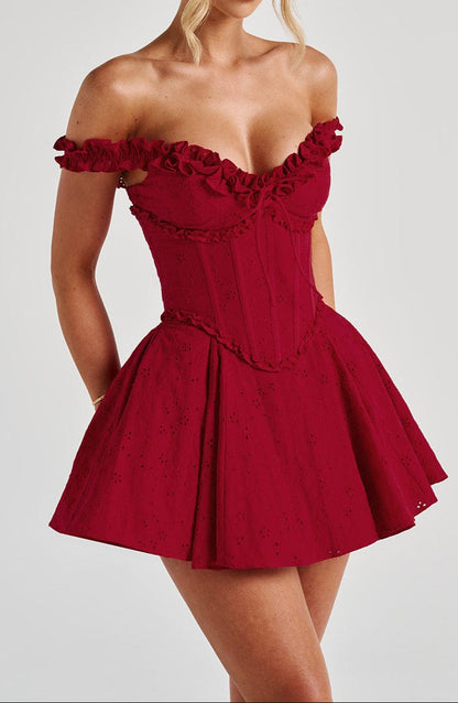 Marta Playsuit - Red