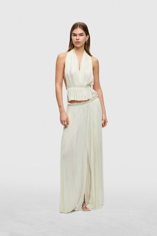 Elva Tulle Pleated Skirt Set