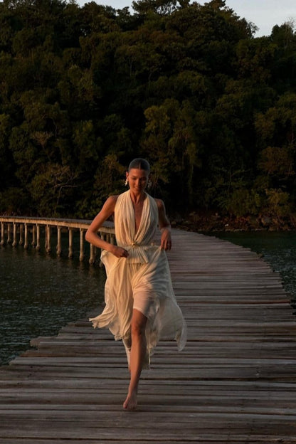 Elva Tulle Pleated Skirt Set