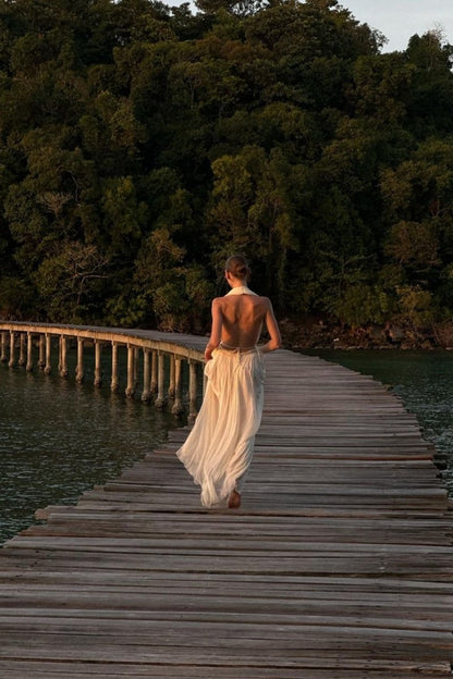 Elva Tulle Pleated Skirt Set