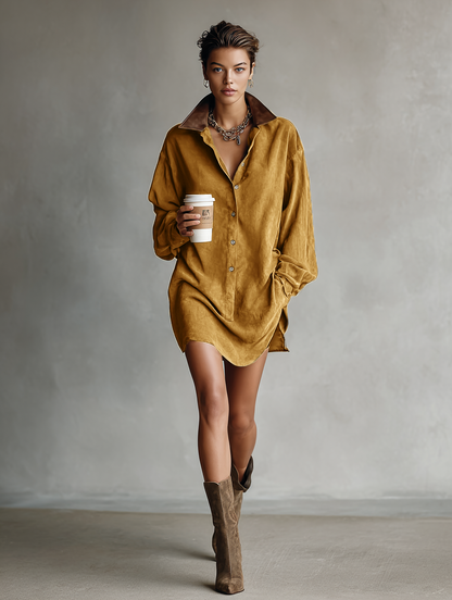 Lila | Leather Mini Dress
