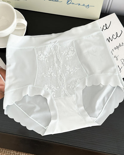 French High Waist Light Tummy Shaping Ice Silk Panties
