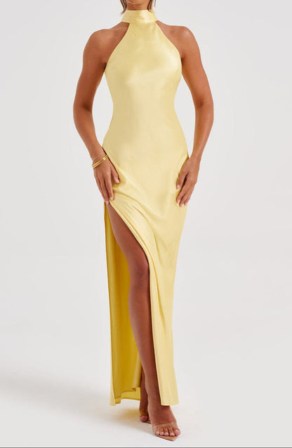 Alba Maxi Dress - Lemon