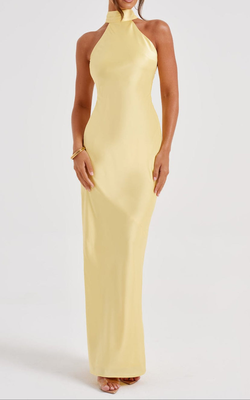 Alba Maxi Dress - Lemon